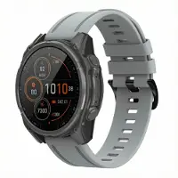 IMoshion QuickFit Line Silikonarmband - Garmin 20 mm Anschluss - Grau