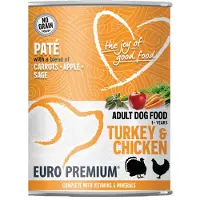 Euro Premium Adult Pute und Huhn Paté Nassfutter Hund