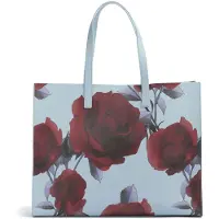 Ted Baker Handtasche Umhängetasche Emberli Extra Large Rose Print Icon Bag Mid-Blue mehrfarbig