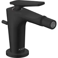 Hansgrohe AXOR Citterio C Einhebel-Bidetmischer, mit Zugstangen-Ablaufgarnitur, 49210670, Farbe: Mattschwarz