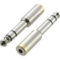 Speaka Professional Audio-Adapter Klinkenstecker 6.35 mm zu Klinkenbuchse 3.5 mm
