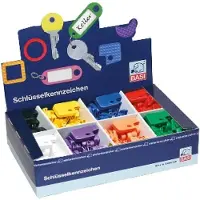 Basi Schlüsselclip 8550-9010 8-farbig 200 St./Pack. 1 Set