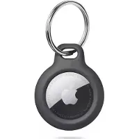 Tech-Protect Rough Case für Apple AirTag mit Tragering – Schwarz