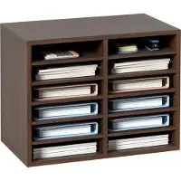 Vevor Briefablage 12 Fächer Organizer aus MDF
