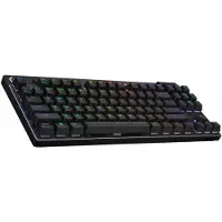 Logitech G PRO X TKL, Kabellos, RF Wireless + Bluetooth, Mechanischer Switch, QWERTY, RGB-LED, Schwarz