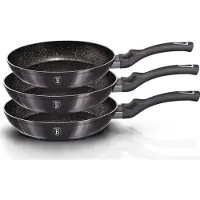 Berlinger Haus Granitpfannen BH-6903 Carbon Pro 3er Set Grafitmetallic