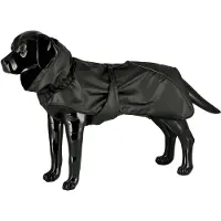 Dogman Dog Raincoat Aqua Black 55cm