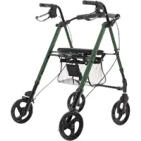 MDH Rehabilitation support with seat and bag for seniors Green
