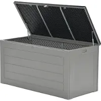 Garden Impressions JERSEY Auflagenbox Kissenbox Aufbewahrungsbox grau 680L