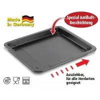 Fisko 801154 Backblech 33-52x3cm Backofen Pizzablech verstellbar
