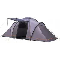Portal BETA 6 Zelt Kuppelzelt Familienzelt Camping wasserdicht grau