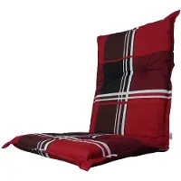 Madison A023 Niederlehner Gartenstuhl Auflagen 105x50x8cm rot kariert