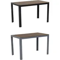 Gardissimo FIRE ALMA Nonwood Alu-Gartentisch Gartenmöbel 120x70cm anthrazit