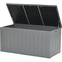Garden Impressions JERSEY Auflagenbox Kissenbox Aufbewahrungsbox grau 830L