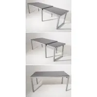 Gardissimo FARO Keramik Ausziehtisch Gartentisch 160-260x90cm silber