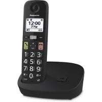 Panasonic KX-TGU110EXB, DECT-Telefon, Kabelloses Mobilteil, 100 Eintragungen, Anrufer-Identifikation, Schwarz