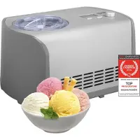 TZS First Austria - Eismaschine 1,5L - 120W - 4-in-1 Speiseeis- & Joghurtbereiter mit Heizfunktion - Weiß