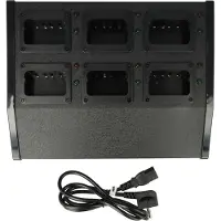 VHBW 6-fach Ladegerät kompatibel mit Bidatong BD-15-L für Funkgerät-Akkus - Ladestation, 8,4 V