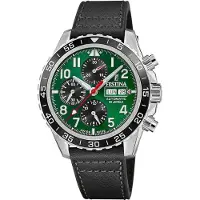 Festina Herrenuhr Swiss Made Armbanduhr Leder schwarz UF20056/2