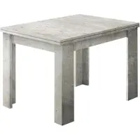 Dmora Ausziehbarer Esstisch Dlirol, Hilfsküchenkonsole, Ausziehbarer Tisch, 100% Italy, cm 90x90h75, Zement