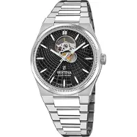 Festina Armbanduhr Automatic Rivé Swiss Made Black