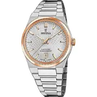 Festina Armbanduhr Rivé Swiss Made Silver & Rose-Gold