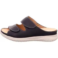Hartjes Pantolette Breeze 122.1114/99 47.00, Glattleder, Blau, Fußbett zum Wechseln 42
