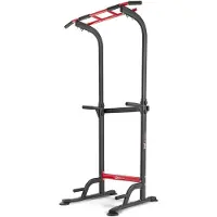 Hop-Sport HOP SPORT Tower mit Multigriff Klimmzugstange, Dip-Stangen & Liegestützgriffe, Home Gym, Fitnessgerät für Zuhause, Calisthenics und Krafttraining