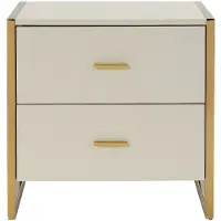 Vente-unique Nachttisch Ombrelia Beige 50 cm