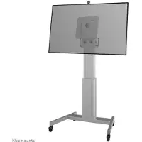 NeoMounts NM-HUB2LIFTSILVER TV-Trolley bis zu 50" - motorisiert, Silber, Tragbarer Flachbildschirm-Bodenständer, Stahl, 150 kg, 127 cm (50"), 350 x 350 mm