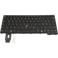 Lenovo 5N21M38156 Original Tastatur DE (deutsch) schwarz/schwarz mit Backlight und Mouse-Stick