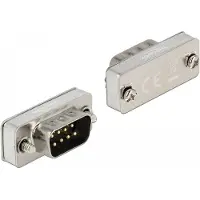 DeLOCK RS-232/422/485 Loopback Adapter mit DB9 Stecker, Silber, 1 Stück(e), 12,6 mm, 31 mm, 11,8 mm