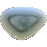 Gastro by Ron Blaauw Teller Oval Grau Blau 22 cm (4-teilig)