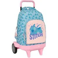 Safta Stitch Ohana 33l 33x45x22cm Rucksack Mit Rollen Blau Kinder Blau One Size
