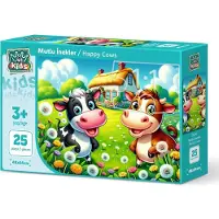 Art puzzle KUNSTPUZZLE Glü ckliche Kuh 25 dlks