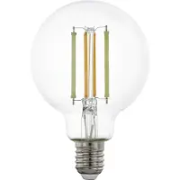 Eglo 110386, Intelligentes Leuchtmittel, Transparent, Glas, E27, G80, Globus