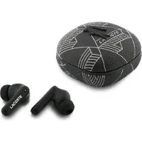 Lacoste Earphones TWS Monogram The Blend Bluetooth ENC ANC black