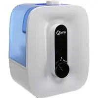 Qlima H 408 Luftbefeuchter - 100m³ - 5,6L - Ultraschall - Weiß/Blau - Raumbefeuchter | Humidifier