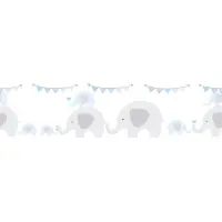 A.S. Création Bordüre "Elephant Party" Motiv abstrakt naturalistisch glatt Tapete Kinder Borte Wohnzimmer Schlafzimmer Küche Design Kinderzimmer