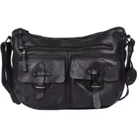 Harbour 2nd Handtasche "Emerson" Damen Umhängetasche, Schultertasche mit Nieten und Anker-Anhäner