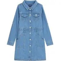 GUESS Jeanskleid J6RK32 D4EU0 Blau Regular Fit