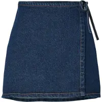 Pieces Pcflora Mw Wickel Denim Minirock | Blau | L