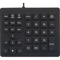 Renkforce USB Nummernblock Spritzwassergeschützt, Staubgeschützt, Touch-Tasten Schwarz