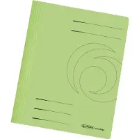 Herlitz Schnellhefter easyorga, DIN A4, Manilakarton, grün hellgrün, 240 g-qm, gebrauchsfertig gefaltet, Met
