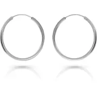 Orphelia 'Agata' Creolen für Damen aus 925er Sterlingsilber - Silber ZO-7552