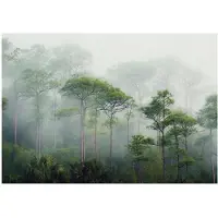 WALLARENA FOTOTAPETE 3D Effekt Wald im Nebel 250x175