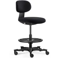 Hjh OFFICE Arbeitsstuhl WORK MF2 Drehstuhl ohne Armlehnen Stoff