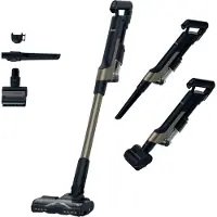 Hoover HF210PP 011, 2-in-1-Stabstaubsauger, Beutellos, Schwarz, Gold, 1 l, Rechteckig, Trocken