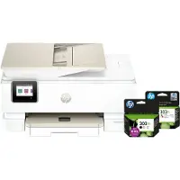 HP Envy Photo 7930 Multifunktionsdrucker + 1 schwarze XL-Patrone + 1 Farbpatrone