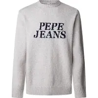 Pepe Jeans für Herren. PM702499 Luka Grauer Pullover (L), Lässig, Acryl